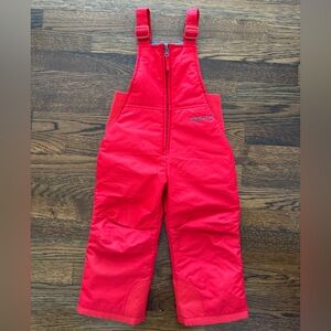 Arctix Toddler Snow Bib Overalls in Red, Size: 3T